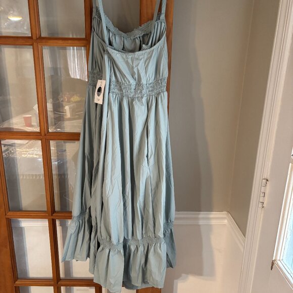 Daily Practice Tiered High-Low Midi Dress Mint SZ: X- Large - Picture 6 of 16